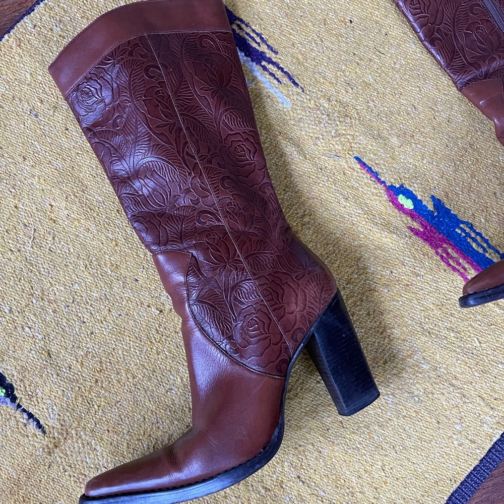 High heeled western boots